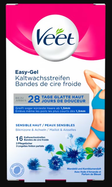 VEET Kaltwachsstreif Bikini&Achseln sens 8 x 2 Stück