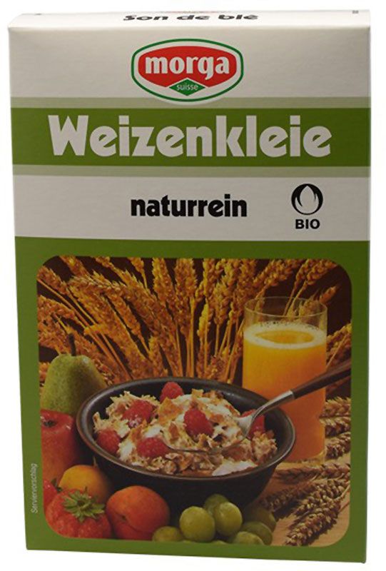 Morga BIO Weizenkleie naturrein Knospe 250g Morga BIO Weizenkleie naturrein Knospe 250g