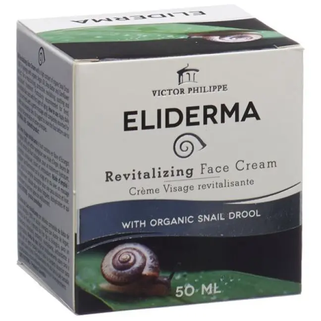 ELIDERMA Revitalisierende Gesichtscreme mit einem hohen Anteil an biologischem Schneckenschleim Ds 50ml