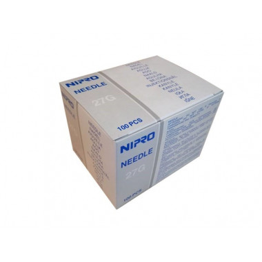 Nipro Einmalkanülen 0.4x19mm 27Gx 3/4 grau 100 Stück
