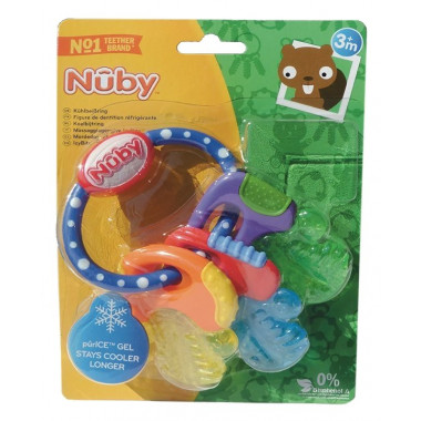 Nuby Beissring Schlüssel mit Eisgel Nuby Beissring Schlüssel mit Eisgel