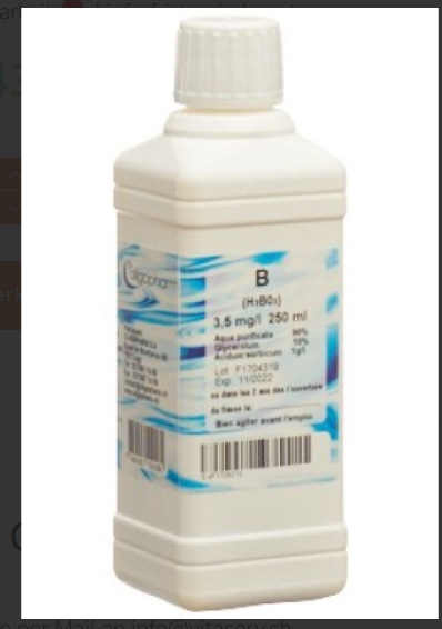 OLIGOPHARM Bor Lös 3.5 mg/l 250ml
