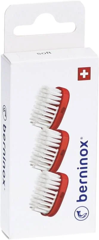 BERNINOX Ersatzköpfe rot medium 3 Stück