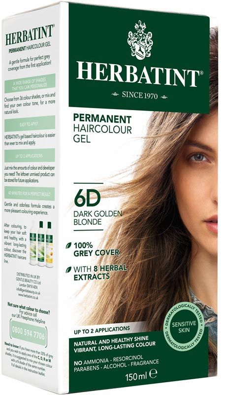 HERBATINT Haarfärbegel 6D Dunkles Goldblond 150ml HERBATINT Haarfärbegel 6D Dunkles Goldblond 150ml