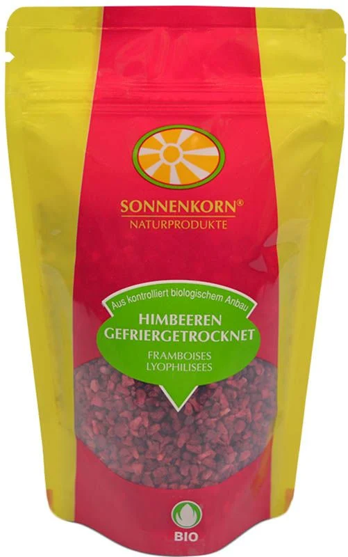 Sonnenkorn Himbeeren gefriergetrock Bio Knosp 40g