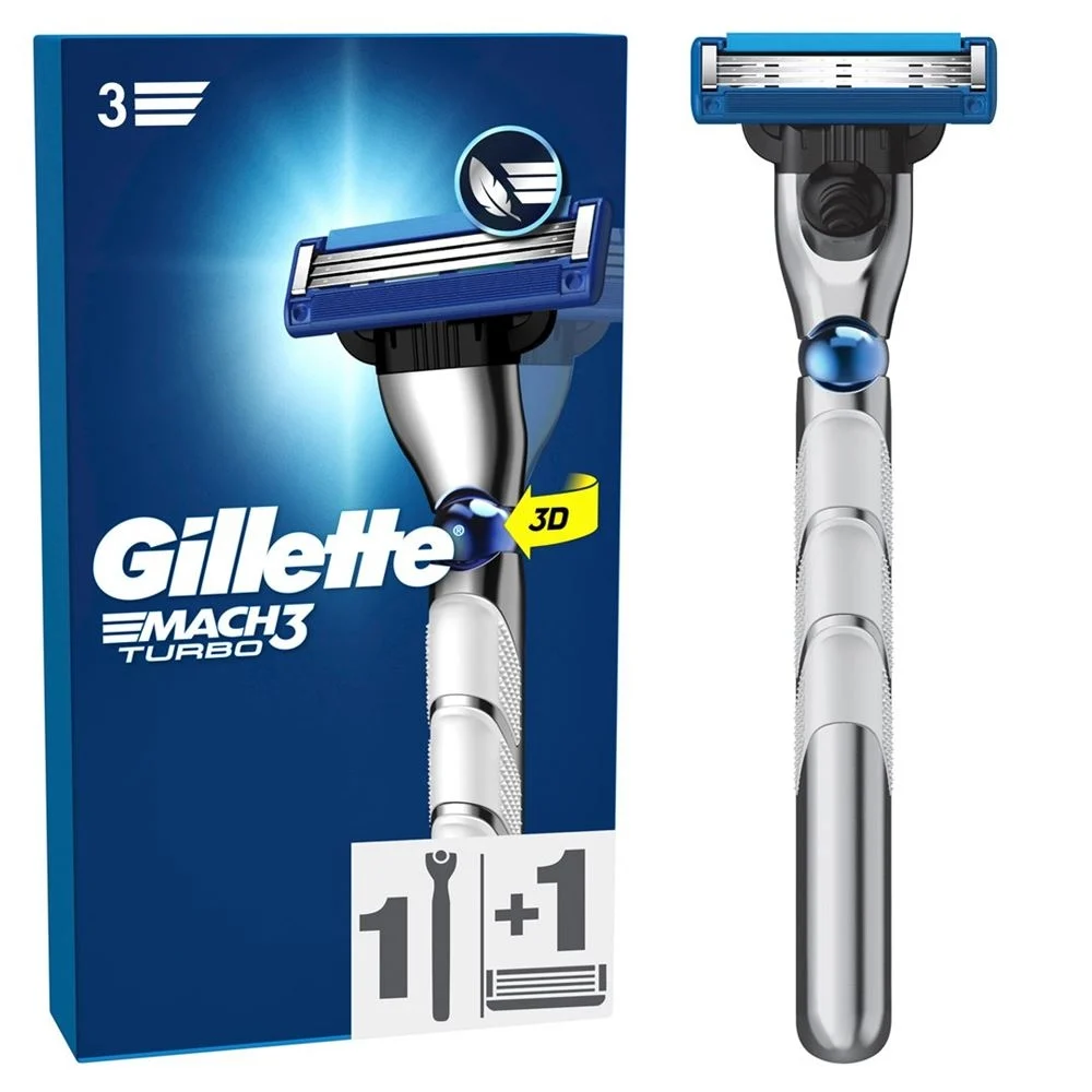 GILLETTE Mach3 Rasierap Turbo 3D 1 Klinge (n)