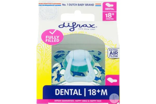Difrax Nuggi dental 18+M Silikon