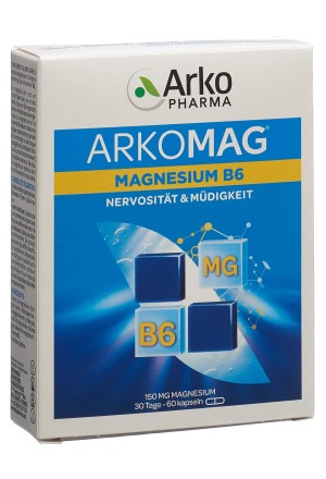 ARKOMAG Magnesium Vitamin B6 Kaps 60 Stück ARKOMAG Magnesium Vitamin B6 Kaps 60 Stück