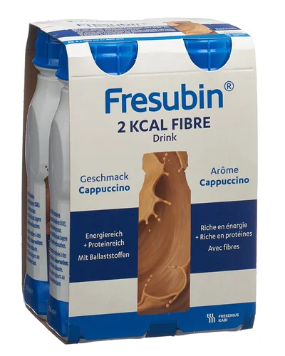 FRESUBIN 2 kcal Fibre DRINK Cappuccino 4 Fl 200ml