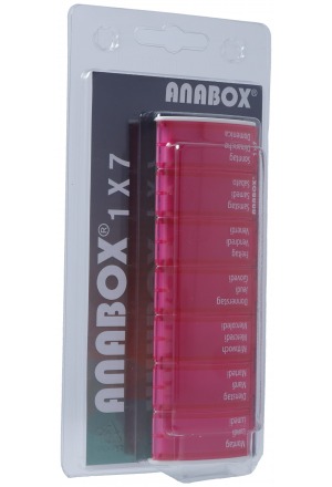 Anabox Medidispenser 1x7 pink deutsch/französisch/italienisch im Blister