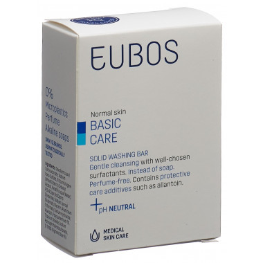 Eubos Seife fest unparfümiert blau 125g