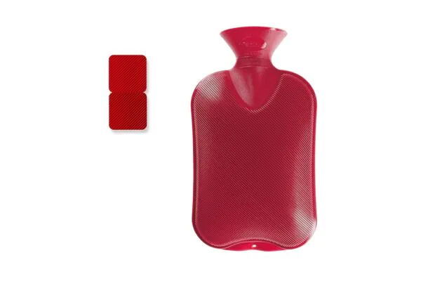 FASHY Wärmflasche 2l Doppellamelle cranberry