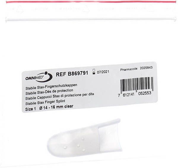 OMNIMED Stax-Fingerschutzkappen Gr1 perforiert transport OMNIMED Stax-Fingerschutzkappen Gr1 perforiert transport
