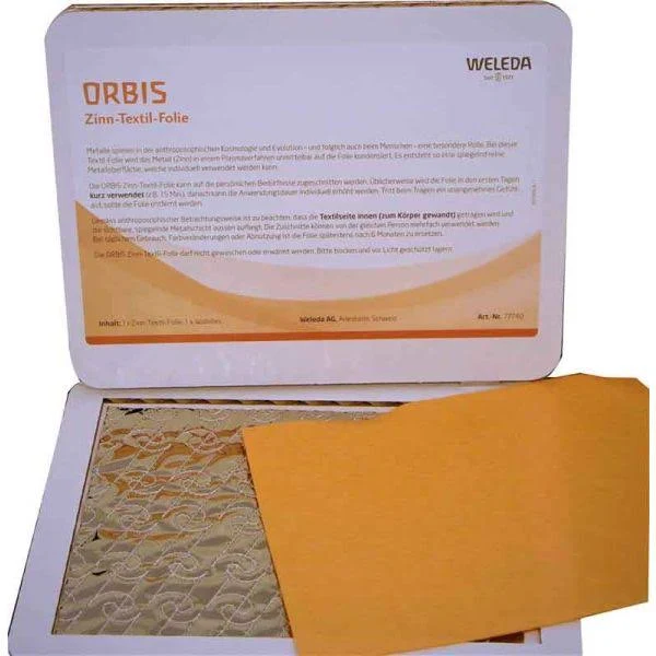 ORBIS Zinn-Textil-Folie orange