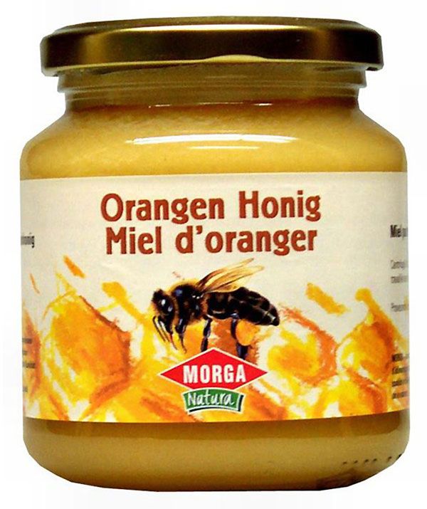 Morga Orangen Honig Glas 500g
