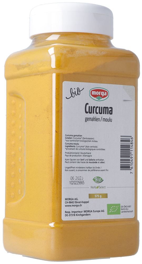 MORGA Gewürz Curcuma gemahlen Bio Ds 575g MORGA Gewürz Curcuma gemahlen Bio Ds 575g