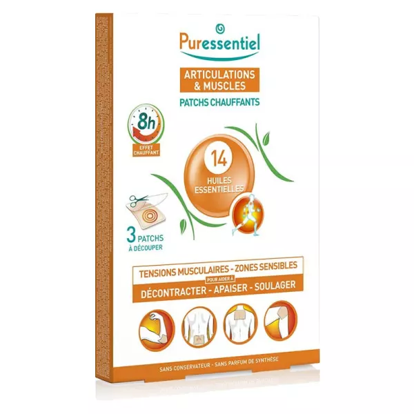 Puressentiel Pflaster wärmend 14 ätherische Öle 3 Stück Puressentiel Pflaster wärmend 14 ätherische Öle 3 Stück