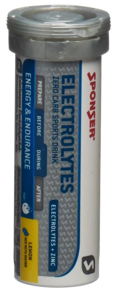 SPONSER® Electrolytes Tabs Lemon 10 x 4.5g SPONSER® Electrolytes Tabs Lemon 10 x 4.5g