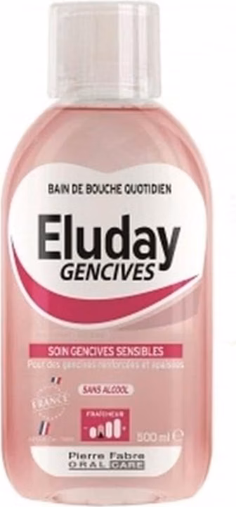 ELUDAY Mundspüllösung Zahnfleisch Flasche 500ml
