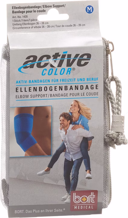 BORT AktivColor Ellbogenbandage Grösse S -26 cm schwarz