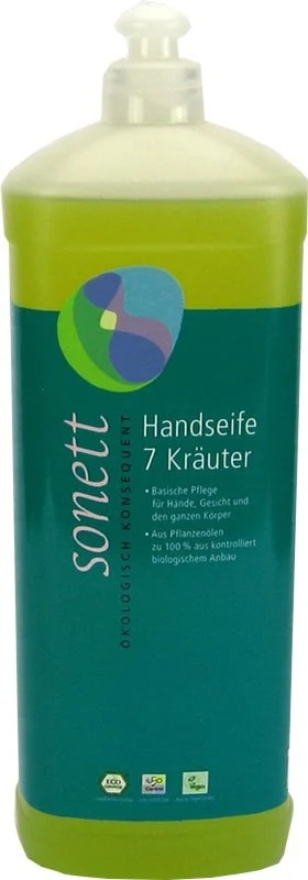 Sonett Handseife 7 Kräuter Nachfüllflasche 1lt
