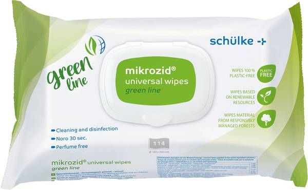 MIKROZID universal wipes greenline SP Btl 114 Stück