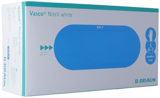 Vasco Nitril Handschuhe S white 150 Stück