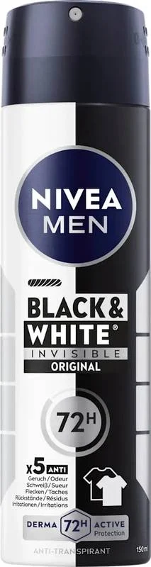 Nivea MEN Deo Inv Bla&Whi Spray Original 150ml