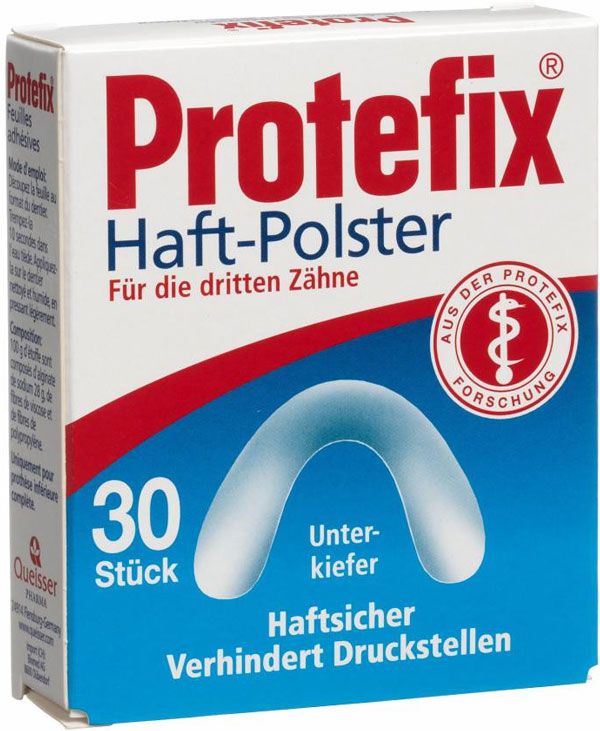 Protefix Haftpolster Unterkiefer 30 Stück