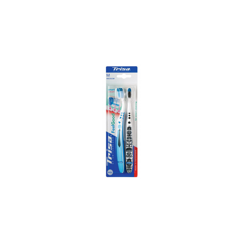 Trisa Feelgood Smart Clean Zahnbürste Duo medium Trisa Feelgood Smart Clean Zahnbürste Duo medium