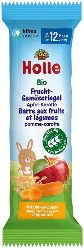 HOLLE Früchte-Gemüseriegel Apf Karot Bio 25g