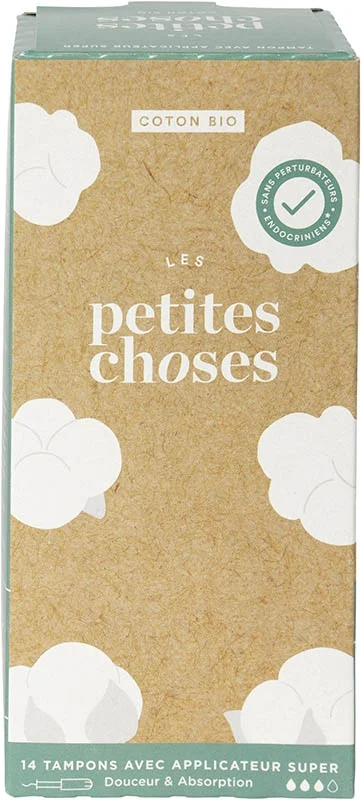 LES PETITES CHOSES Tampons App super pl Bio 14 Stück