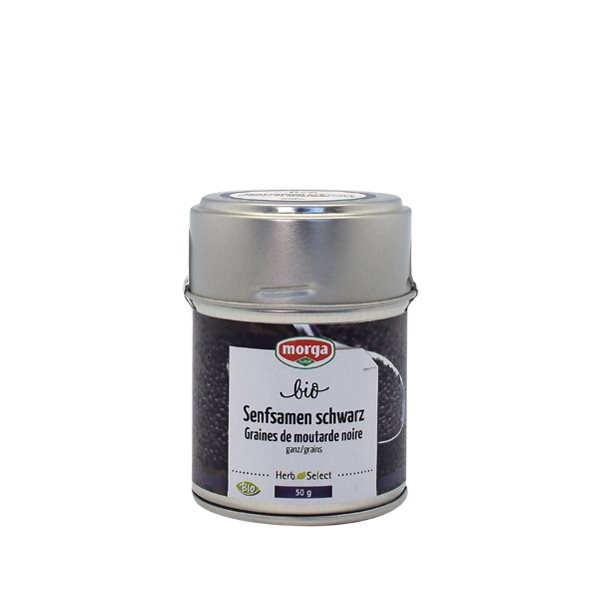 MORGA Gewürz Senf schwarz ganz Bio 75g MORGA Gewürz Senf schwarz ganz Bio 75g
