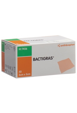 Bactigras Gazeverband 5cmx5cm 50 Btl