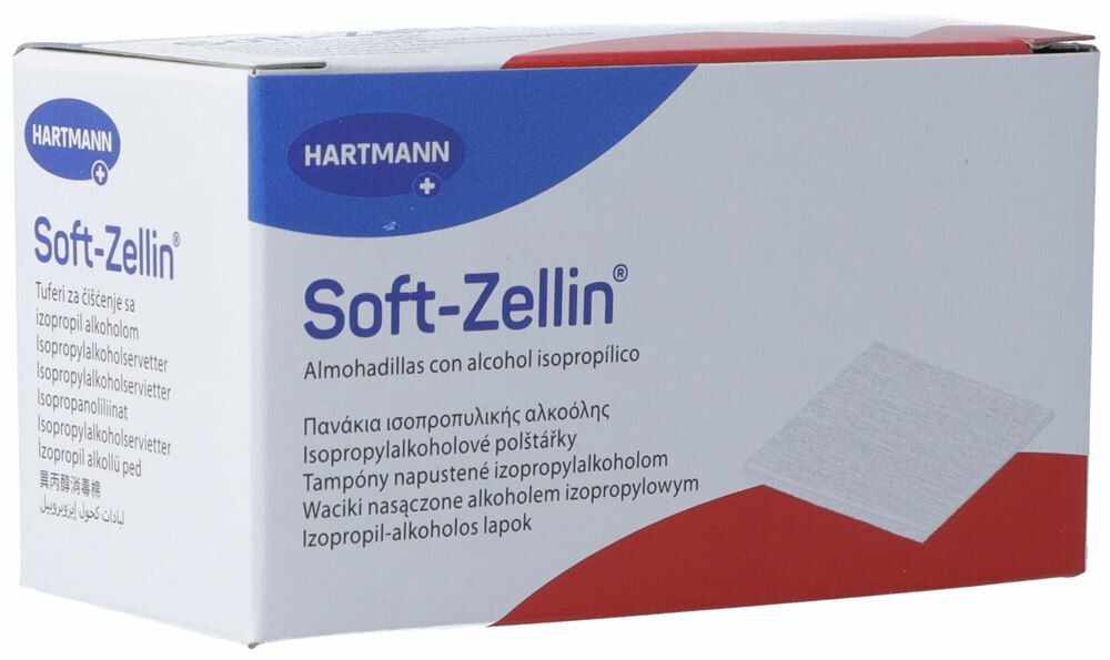 Soft Zellin Alkoholpads 100 Stück