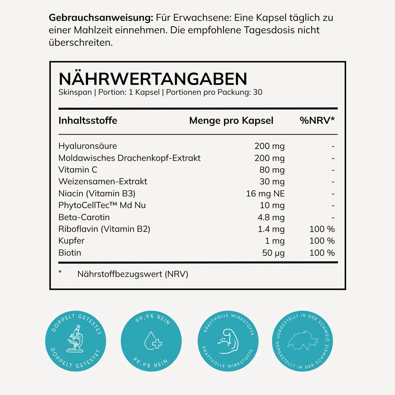 AVEA SkinSpan Kapseln 30 Stück