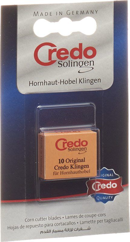 CREDO Ersatzklingen Hornhauthobel Blist 10 Stück CREDO Ersatzklingen Hornhauthobel Blist 10 Stück