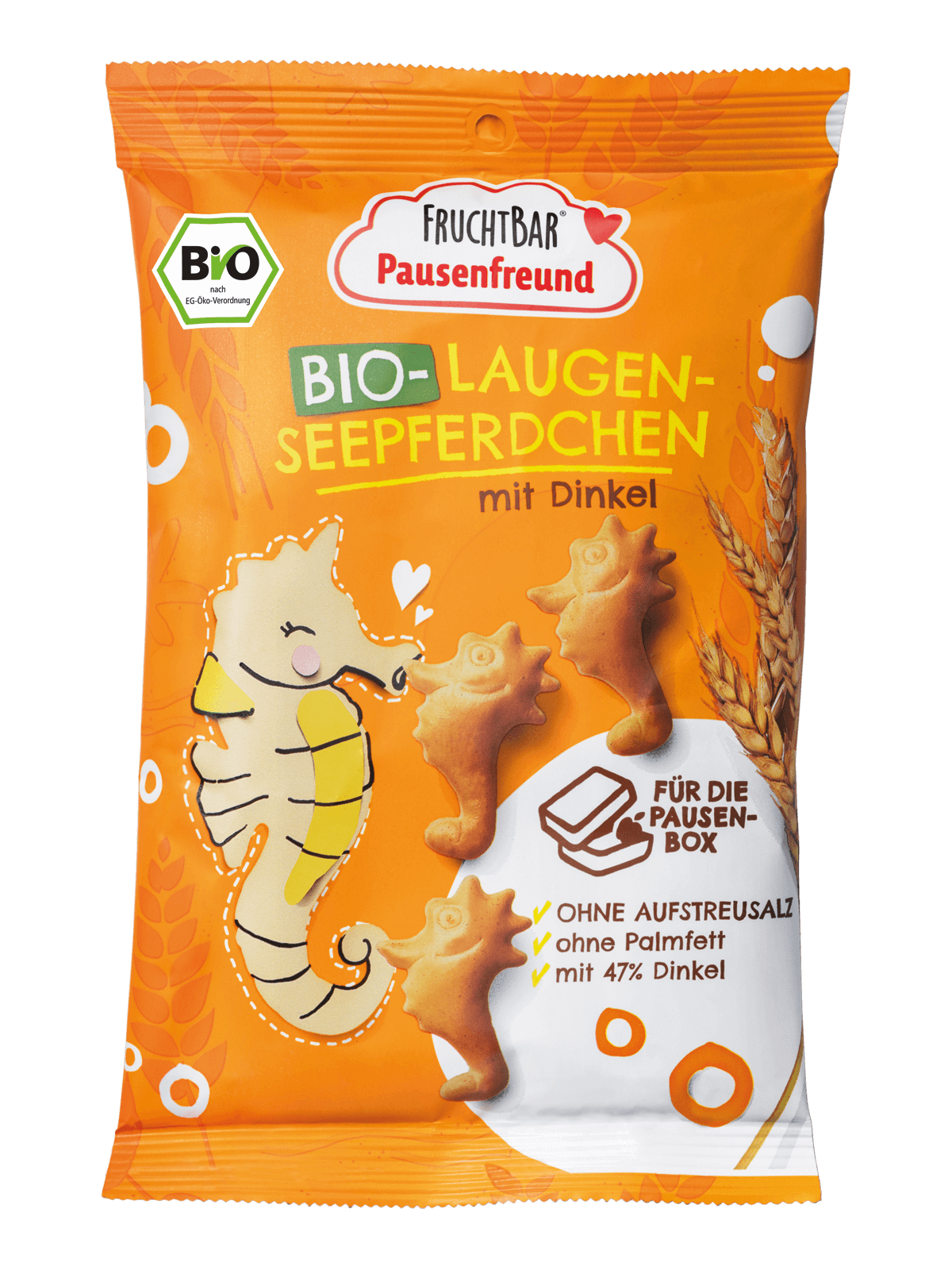 Fruchtbar Laugen Seepferdchen Bio mit Dinkel 90g
