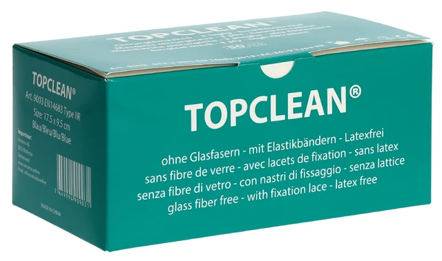TOPCLEAN Mundschutzmasken 3-lagig Typ IIR 50 Stück
