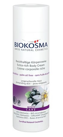 BIOKOSMA Körpercreme Edelweiss Aroniab BIO 200ml