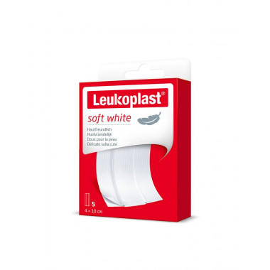 Leukoplast soft white 4x10cm 5 Stück