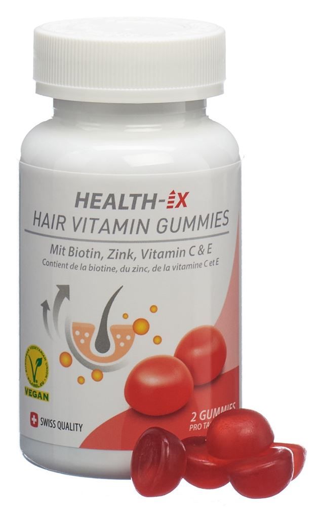 HEALTH-IX Hair Vitamin Gummies vegan Ds 48 Stück HEALTH-IX Hair Vitamin Gummies vegan Ds 48 Stück