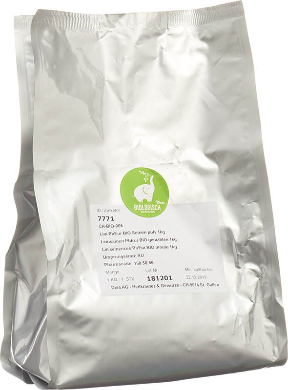 Dixa Leinsamen PhEur BIO gemahlen 1kg Dixa Leinsamen PhEur BIO gemahlen 1kg