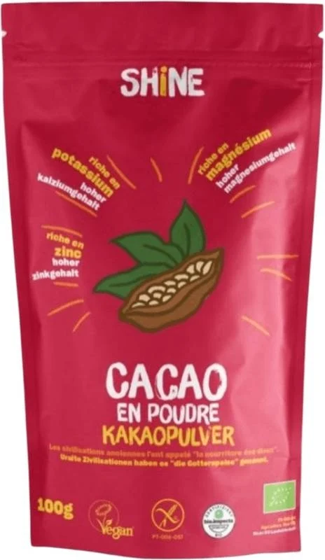 SHINE Rohes Kakaopulver BIO Btl 100g