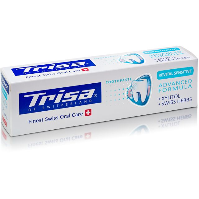 Trisa Zahnpasta Revital Sensitive Swiss Herbs Tb 75ml Trisa Zahnpasta Revital Sensitive Swiss Herbs Tb 75ml