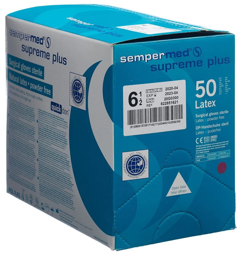 Sempermed Supreme Plus OP Handschu 6.5 st 50 Paar