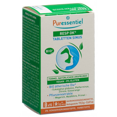 Puressentiel Atemwege Tabletten Sinus 15 Stück Puressentiel Atemwege Tabletten Sinus 15 Stück