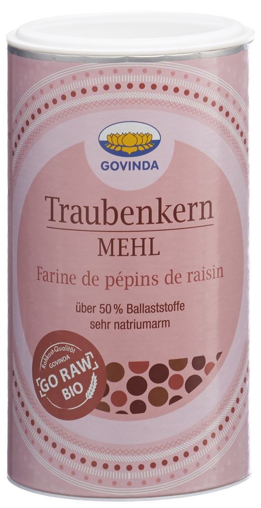GOVINDA Traubenkernmehl Bio Ds 200g GOVINDA Traubenkernmehl Bio Ds 200g