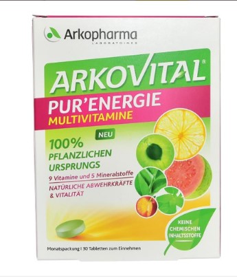ARKOVITAL Pur'Energie Tabletten Vitamin+Mineral 30 Stück ARKOVITAL Pur'Energie Tabletten Vitamin+Mineral 30 Stück