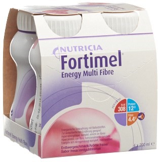 Fortimel Multifibre 1.5 kcal Erdbeer 4 Fl 200ml